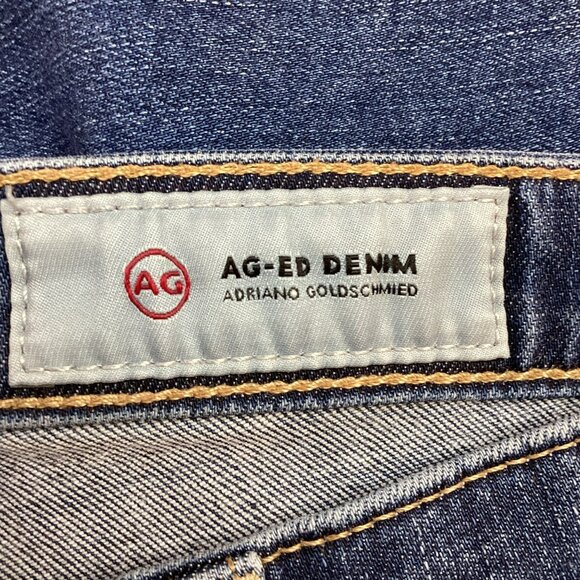 Adriano Goldschmied Legging Skinny Jeans Distressed Raw Hem Womens 30R - Picture 7 of 12